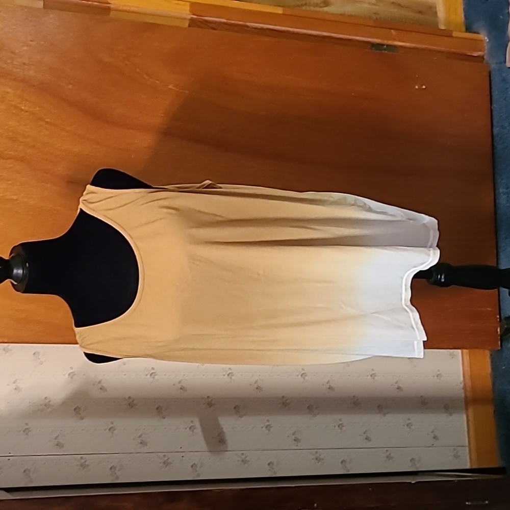 Ombre tunic with "cage" detail in back